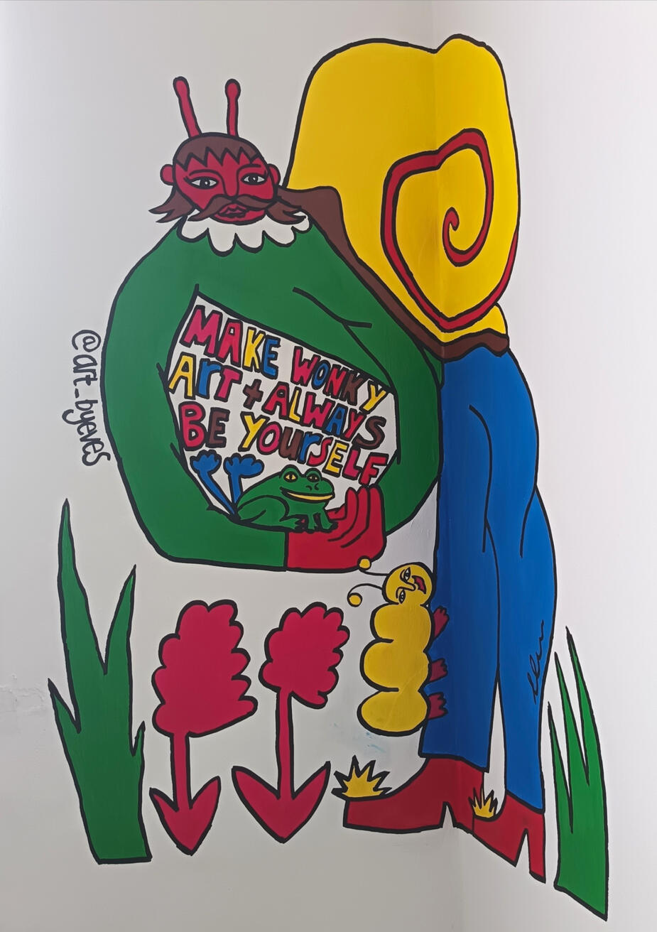 Off the Canvas Cafe Mural