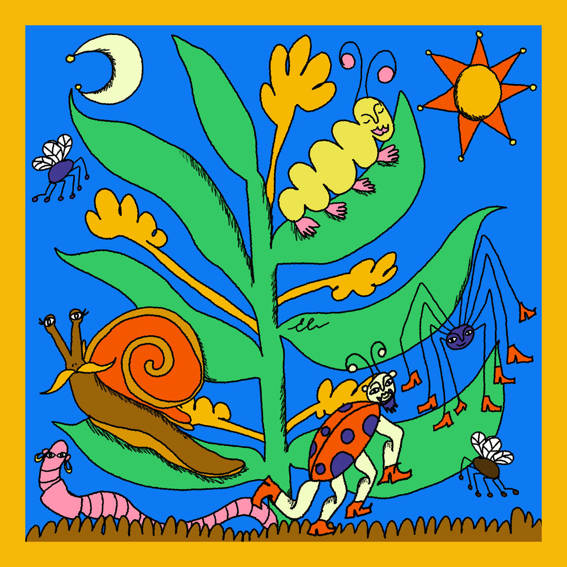 Illustrated Scarf Design